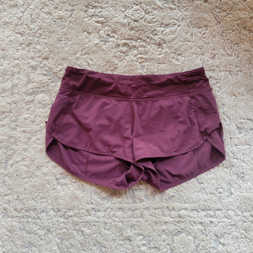 Lululemon Speed Up Lined Shorts Low-rise 2.5" Size 6